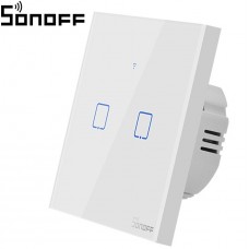 Sonoff T0EU2C-TX-EU-R2 - Wi-Fi Smart Wall Touch Button Switch 2 Way T2EU2C